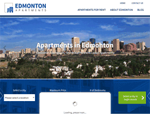 Tablet Screenshot of edmontonapartments.com